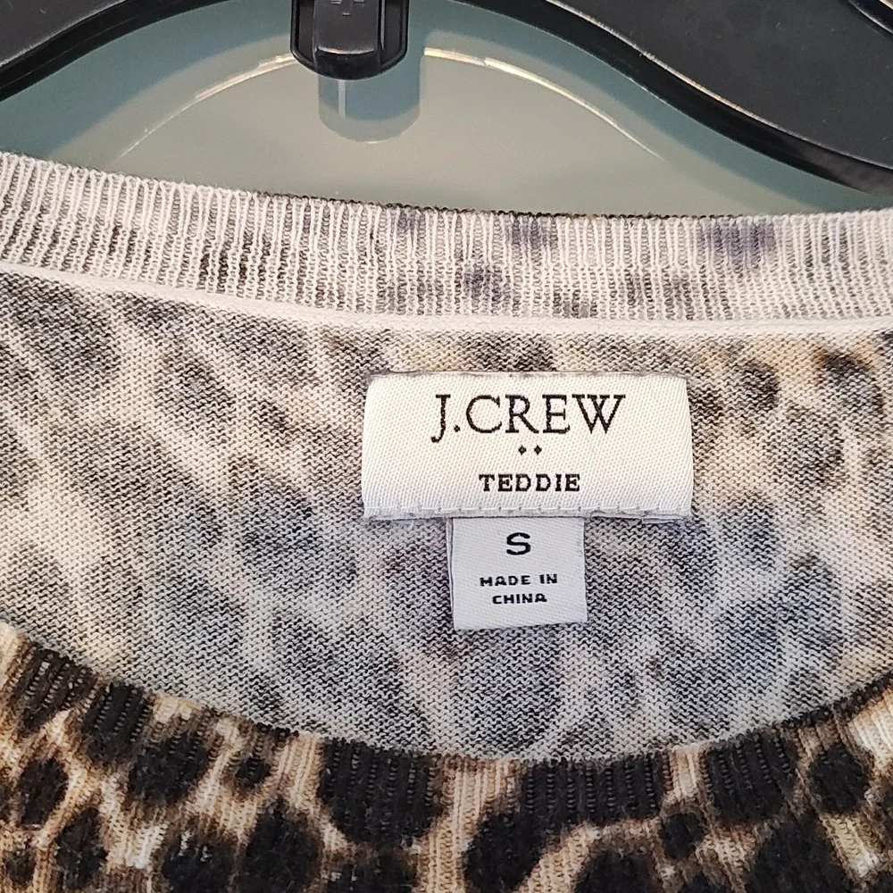 J.crew animal print sweater
